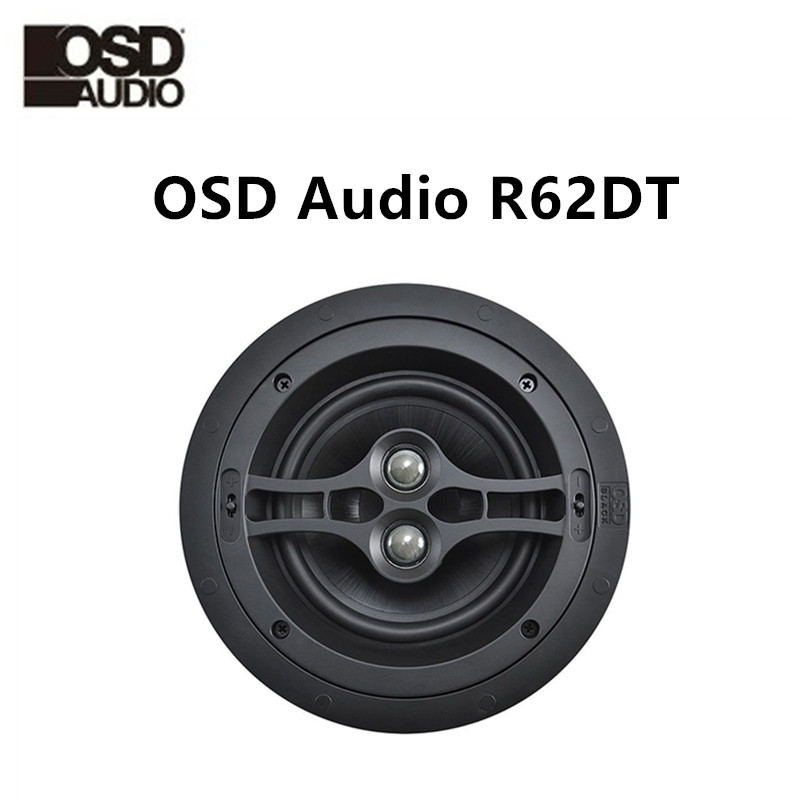 OSD Audio BLACK系列 R62DT 天花扬声器立体声家用智能音响 黑色