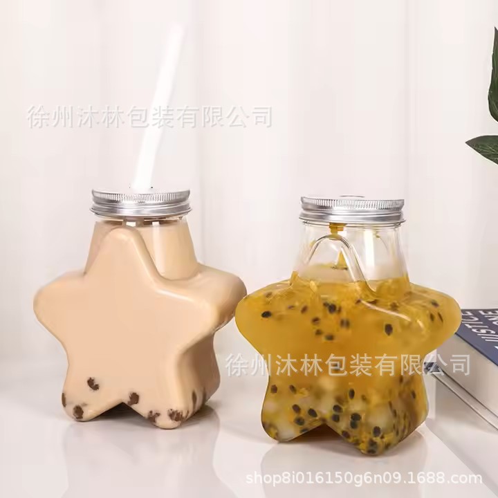 工厂现货批发铝盖五星桃心饮料罐蜂蜜瓶