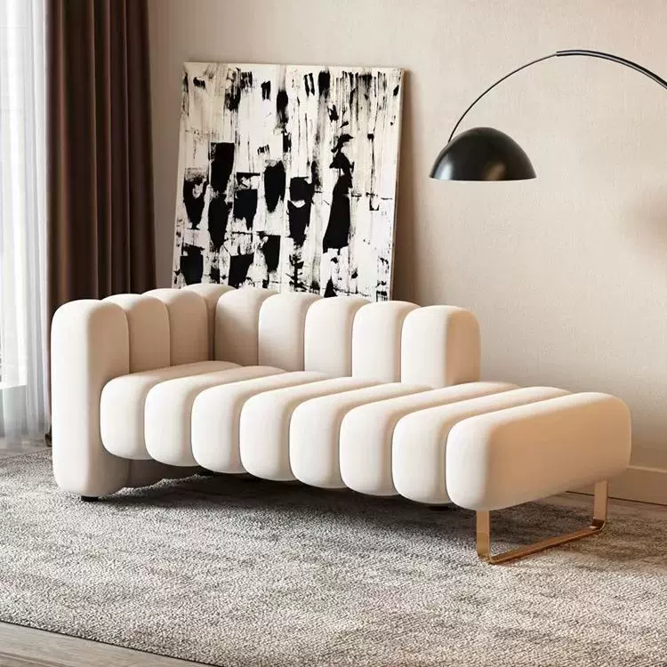 北欧轻奢靠背卧室床尾凳简约小户型客厅酒店贵妃椅躺椅创意换鞋凳