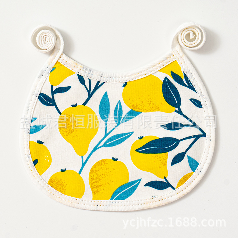 Bebé con cordones a prueba de agua babero recién nacido suministros bebé con cordones bebé babero de algodón