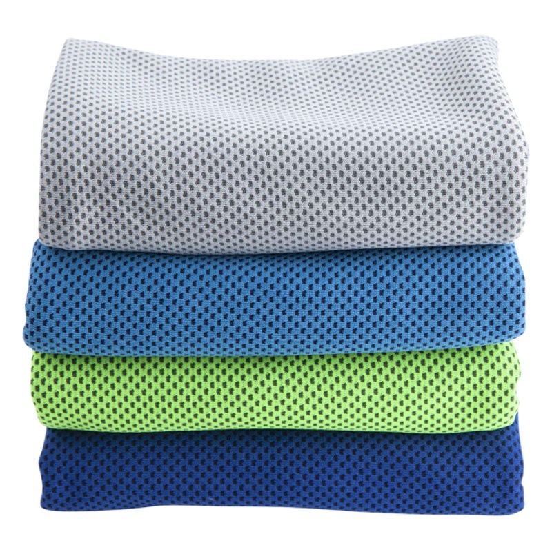 Cross-Border cold towel printed logo ice towel double-layer sports sweat absorbent towel fitness sweat towel quick-drying towel