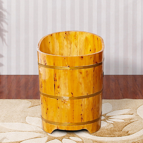 GJU8 wholesale cedar wood household bath barrel adult wooden barrel bath barrel children's bath barrel wooden basin solid wood