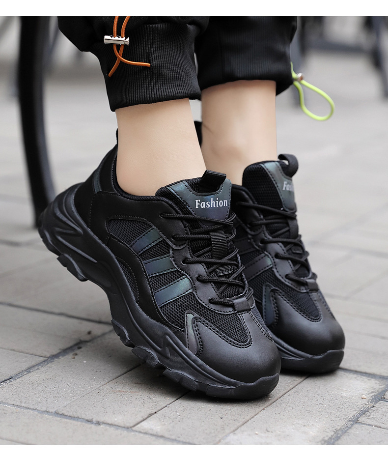 Scarpe da tennis da donna Scarpe da passeggio Scarpe in pelle Scarpe da ginnastica Scarpe da ginnastica sintetiche in mesh facili da pulire_voghion.com