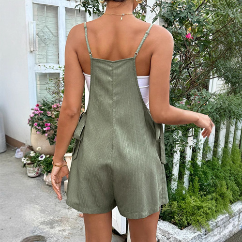 2025 Summer European and American-Style Thin, Loose-Fit Maternity Cropped Pants with Adjustable Waist and Strap Design