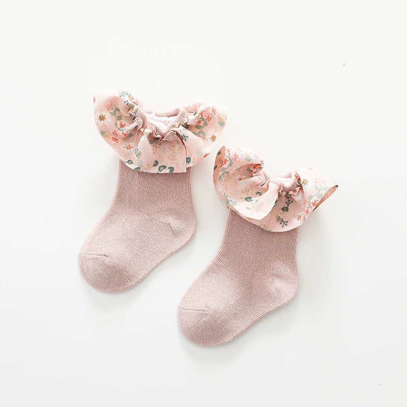 Тонкие летние детские осенние Knee Socks для принцессы, до средней длины