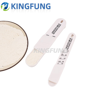 Cross-border Adjustable Scale Plastic Measuring Spoon Flavor Measuring Spoon Sugar Powder Milk Powder Coffee Measuring Spoon adjust spoon