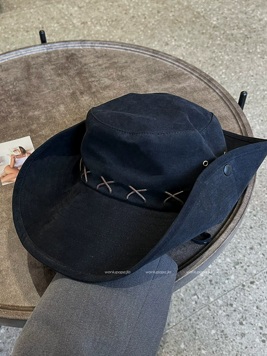 Denim travel climbing sun hat for camping