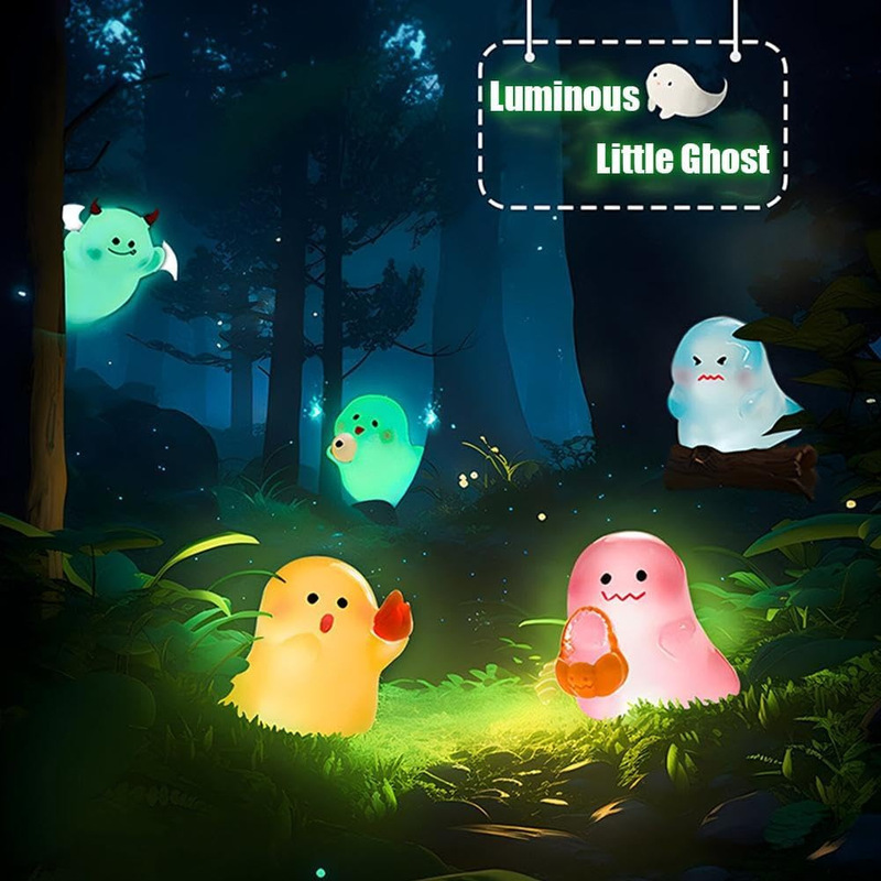 Glow in the Dark Mini Ghost Figures with Box夜光鬼魂盲盒|undefined