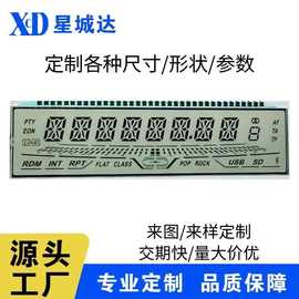 工厂lcd段码屏车载液晶屏幕TN屏段码屏TFT屏 VA断码显示屏 背光源