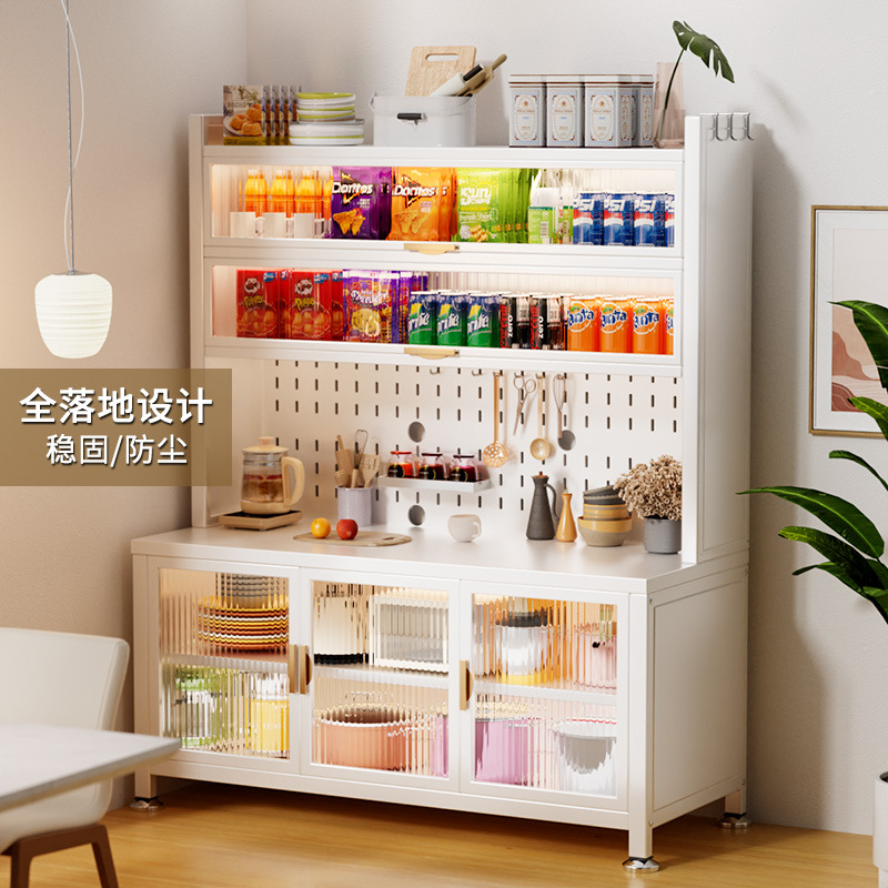 Kitchen Rack Sideboard Storage Household Appliances Multi-Functional Multi-Layer Microwave Oven Storage Cabinet Cupboard