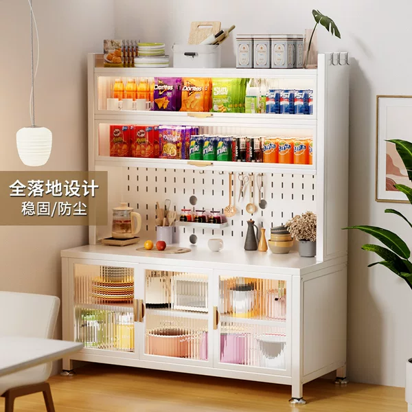 Kitchen Rack Sideboard Storage Household Appliances Multi-Functional Multi-Layer Microwave Oven Storage Cabinet Cupboard