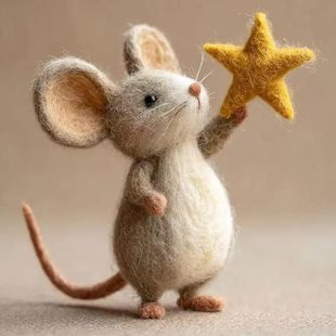 跨境亚马逊可爱新颖畅销 Cute felt little mouse可爱毛毡小老鼠-阿里巴巴