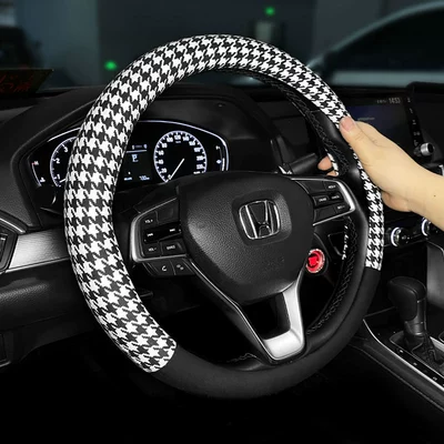 Driver's Lumbar Support, Manufacturer — Headrest - houndstooth-steering-wheel