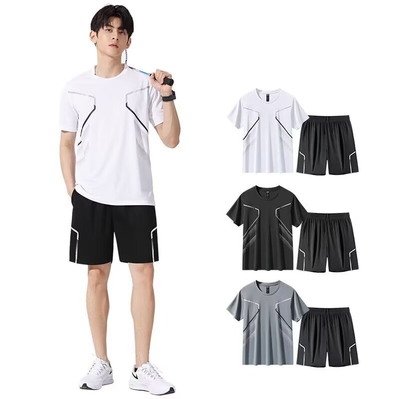 Camisas menos ropa ropa deportiva hombres corriendo manga corta verano nuevo estilo malla carrera matutina al aire libre ocio baloncesto entrenamiento físico
