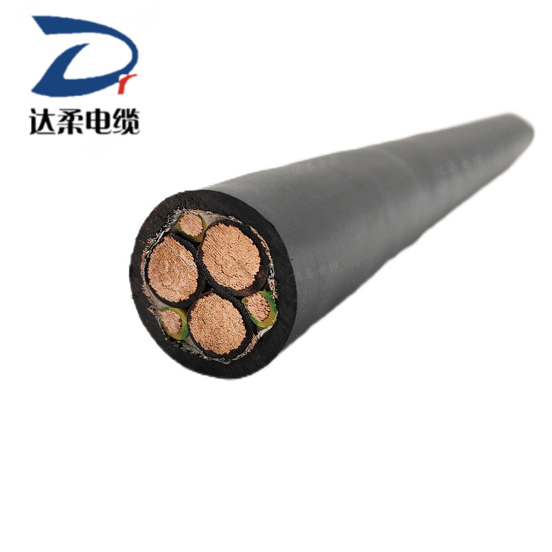 达柔供应铜网屏蔽电缆耐高温行车专用低压架空线国标单塑多支软芯