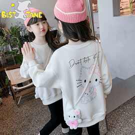 女童卫衣2025新款秋装儿童洋气时髦休闲上衣春秋季小女孩网红衣服