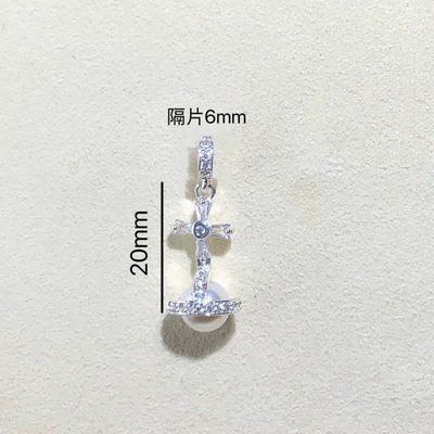 Zərgərlik ara hissələri – Color Retention 14K Gold-Filled Crystal - silver-f20