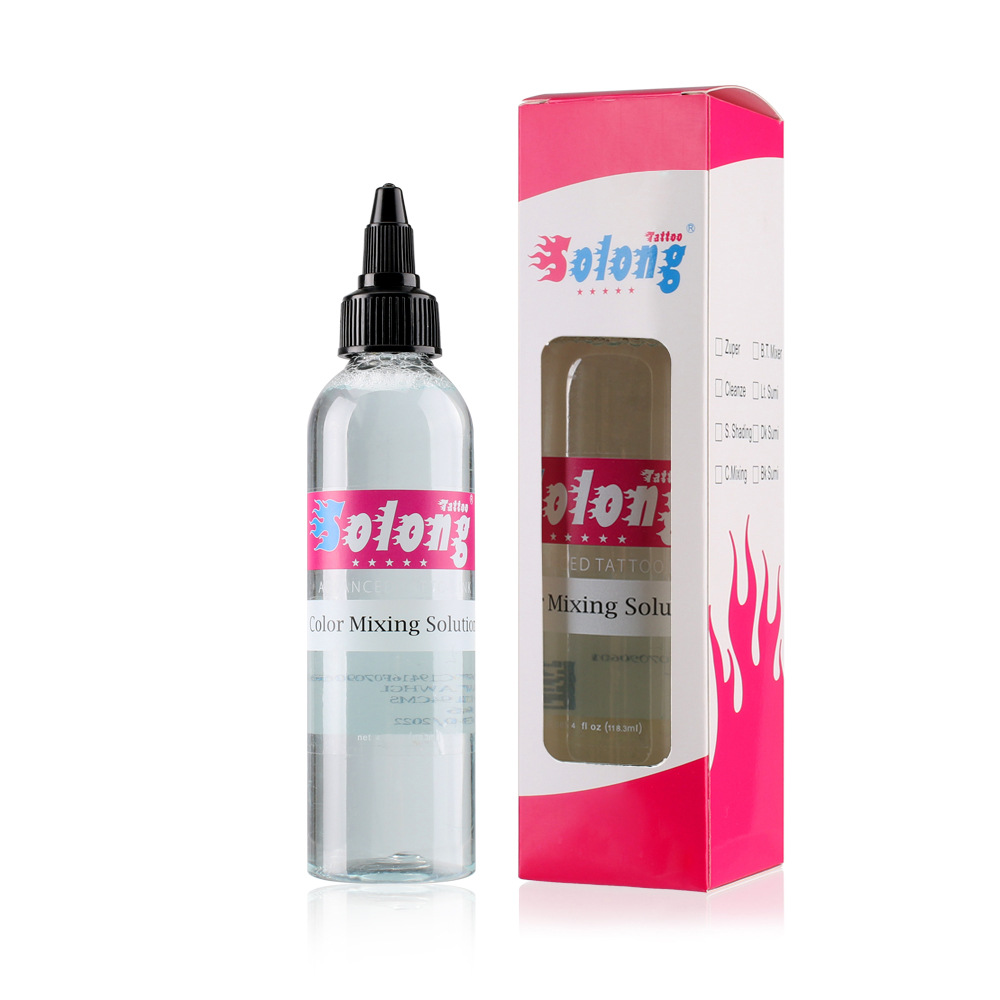 Bordado dragón 120ml dilución de pigmento tatuaje mezcla de pigmentos de color líquido tatuaje tinta dilución herramienta de tatuaje