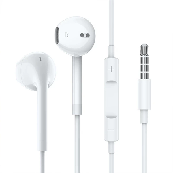 3.5mm round head [wire control with microphone] high-definition sound quality