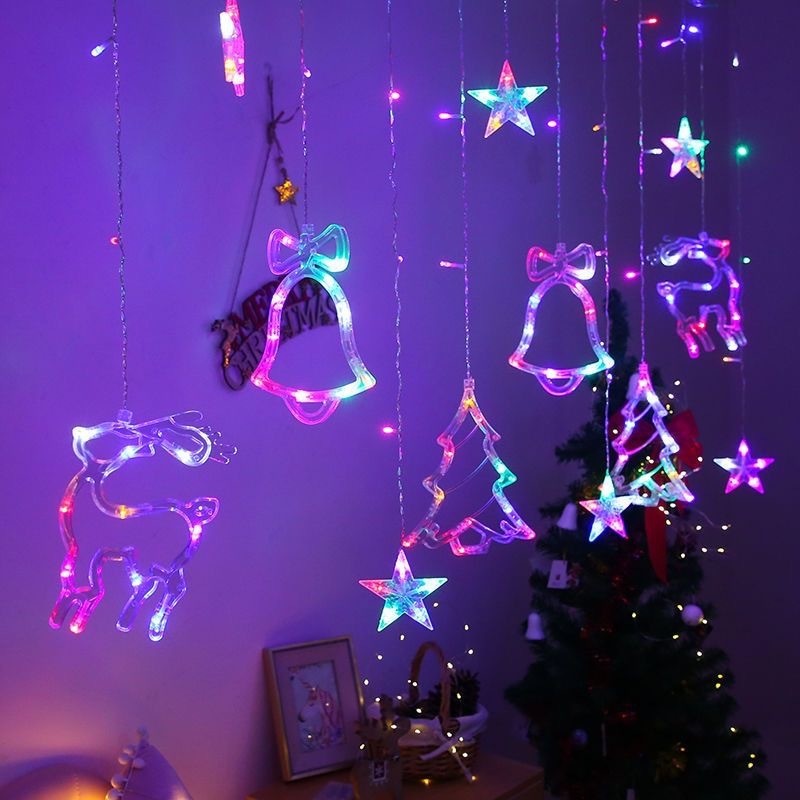 クリスマスの飾り星のイルミネーション|undefined