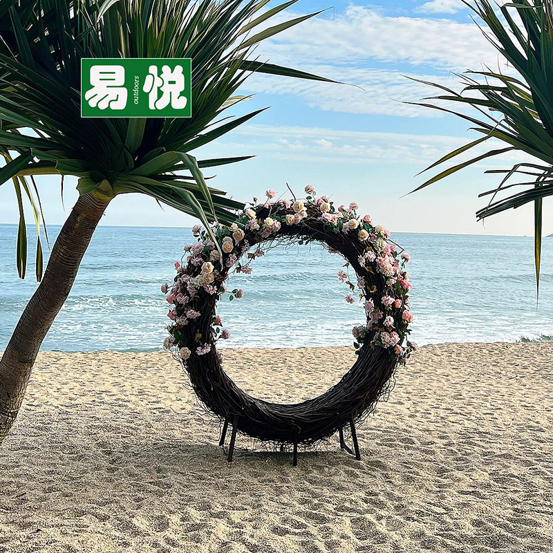 Columinar al aire libre con el mismo amor gran jaula de pájaros disparo props escénico tarjetas perforación nido de pájaros creativo celebridad en línea de Bali