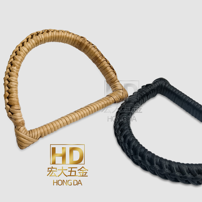New bamboo handle DIY woven bag portable accessories bamboo rattan handle handmade cloth bag bamboo handle