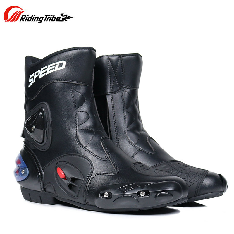 Zapatos de ciclismo de motocicleta Botas de ciclismo de longitud media para hombre, zapatos de carreras casuales, botas todoterreno, zapatos de motocicleta, cuatro estaciones