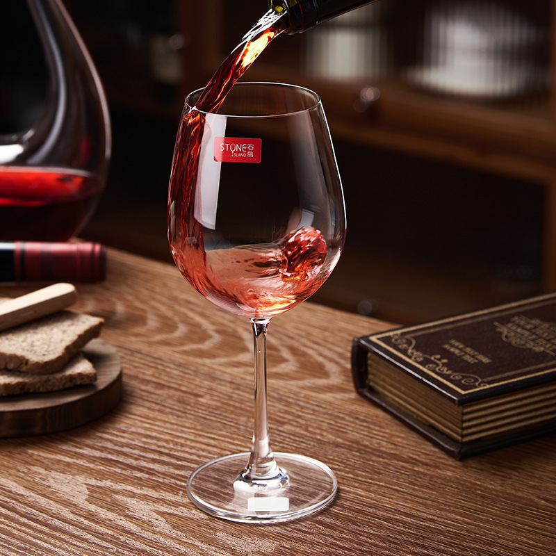 Marca Shidao Copa de vino tinto de vidrio de cristal para el hogar Copa de vino Copa de vino Copa de vino Marca de primera clase Logotipo impreso