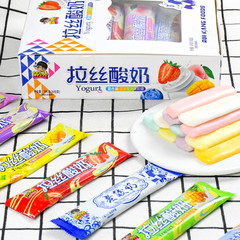 Cute Little Hero Yogurt Pulling Soft Candy Fruit Flavor Milk Candy Internet Celebrity Children's Leisure Snack Individually Packaged Candy