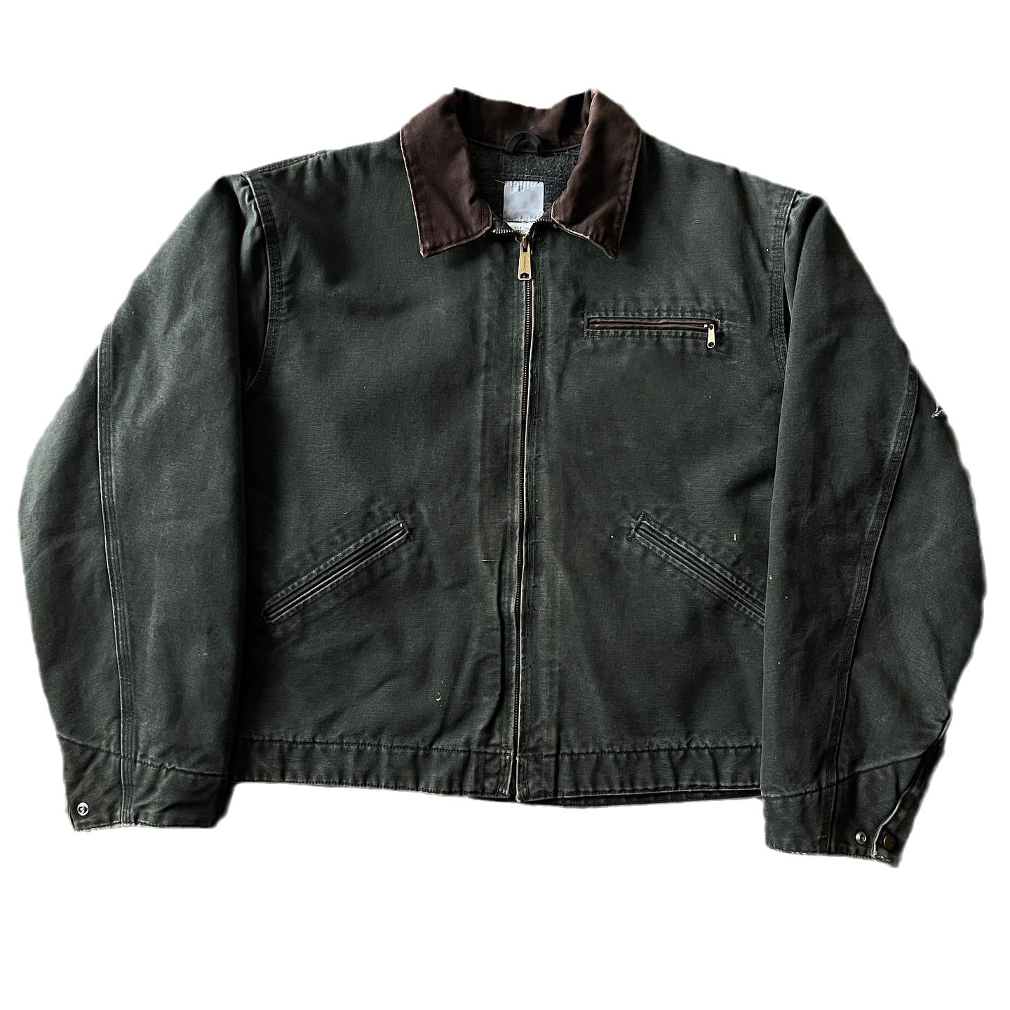 Estilo americano cleanfit Carhart pesado lavado angustiado Detroit J97 ropa de trabajo suelta chaqueta de la solapa