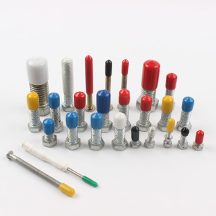 Threaded rubber protective sheath iron wire threaded screw valve handle pvc rubber insulated end protective sleeve