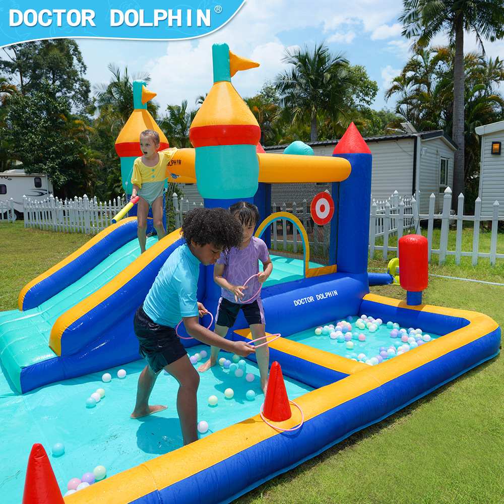 Doctor Dolphin | Niños castillo inflable pequeño hogar niños pequeño paraíso hogar castillo inflable niños hogar