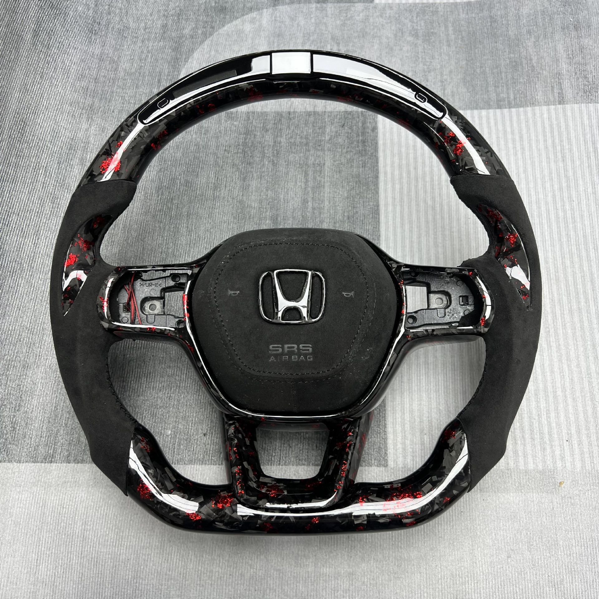Carbon fiber steering wheel modification customization is suitable for Honda 11th generation Civic car interior steering wheel processing
