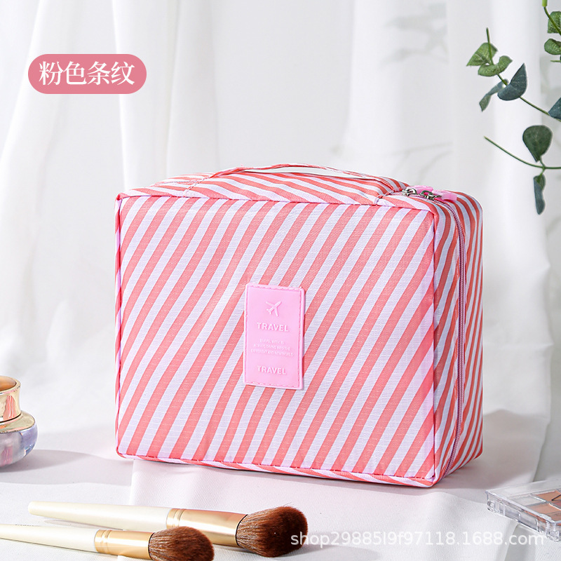 Gran capacidad de segunda generación nueva bolsa de lavado coreana bolsa de maquillaje bolsa de almacenamiento portátil multifuncional bolsa cuadrada bolsa de almacenamiento