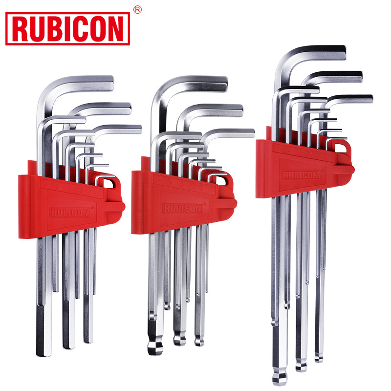 罗宾汉（RUBICON）进口内六角扳手 六角匙公制特长球头内六角套装