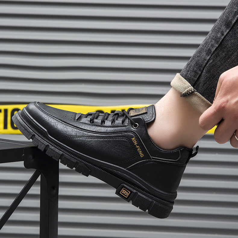 (2개) 겨울 남성 신발 새로운 패션 작업복 운동화 남성 캐주얼 신발 영국 스타일 컬러 매칭 편안한 로우 탑 신발