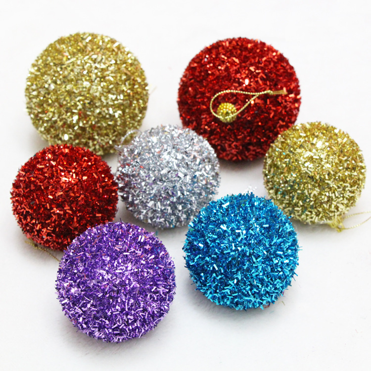 Gran brillo BOLA DE Navidad diámetro 3cm-60cm Bola de galvanoplastia Bola brillante mate decoración larga pompón ola bola conjunto
