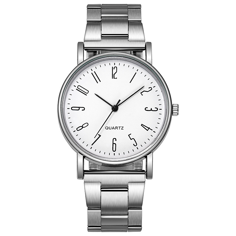 Comercio exterior venta caliente popular regalo de los hombres moda correa de acero reloj de cuarzo de los hombres al por mayor reloj de los hombres comercio exterior