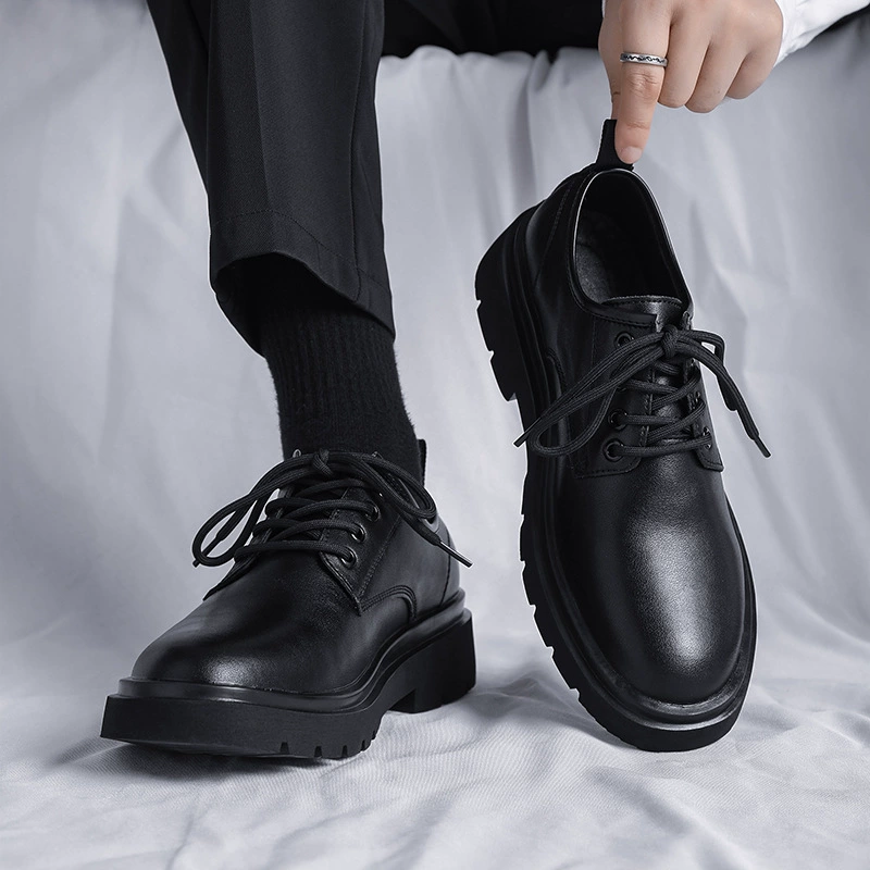 Ботинки Martens, осенняя обувь под кожаную обувь, высокий классический пиджак на платформе в английском стиле, повседневная обувь