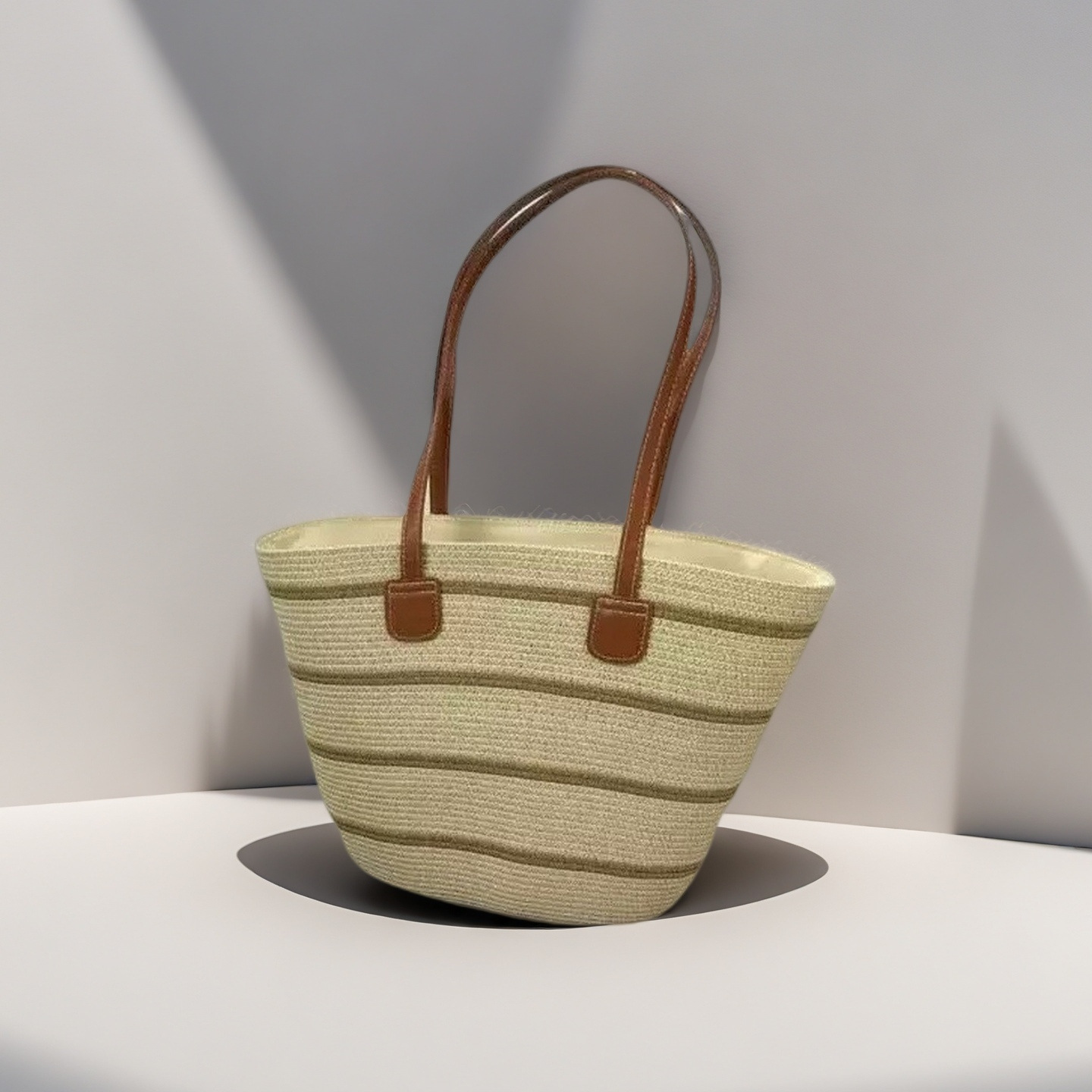 Bolso de paja femenino verano estilo ins 2024 nuevo estilo playa playa playa al aire libre vacaciones bolso de hombro de gran capacidad