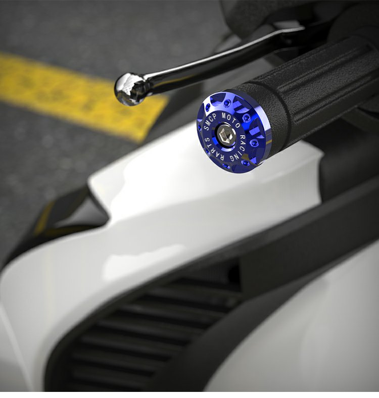 Motorcycle Handlebar Plug Modified Accessories Ghost Scooter Decorative Handle Plug Throttle Grip Anti-drop Plug
