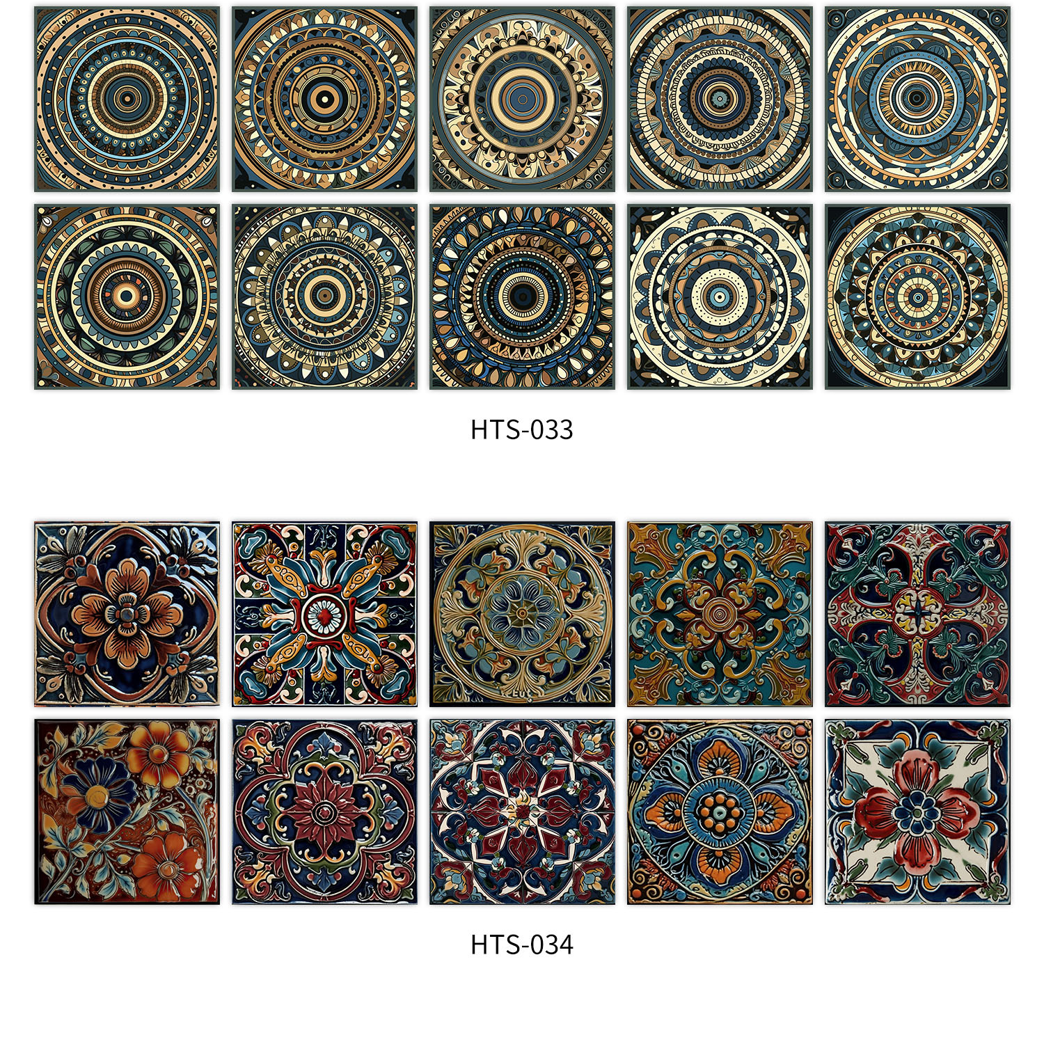 10 Pieces European Style Self-Adhesive Crystal Thickened Tile Stickers Waterproof Oil-Proof Kitchen Wall Decoration_voghion.com