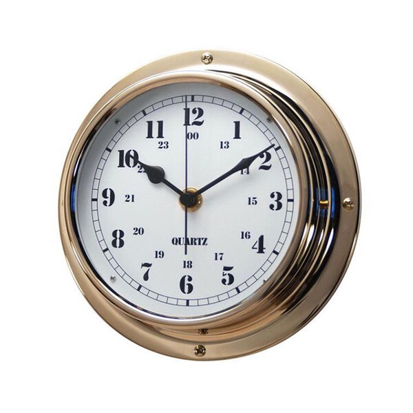 Boat clock IMPA370204 copper shell clock clock naval timing…