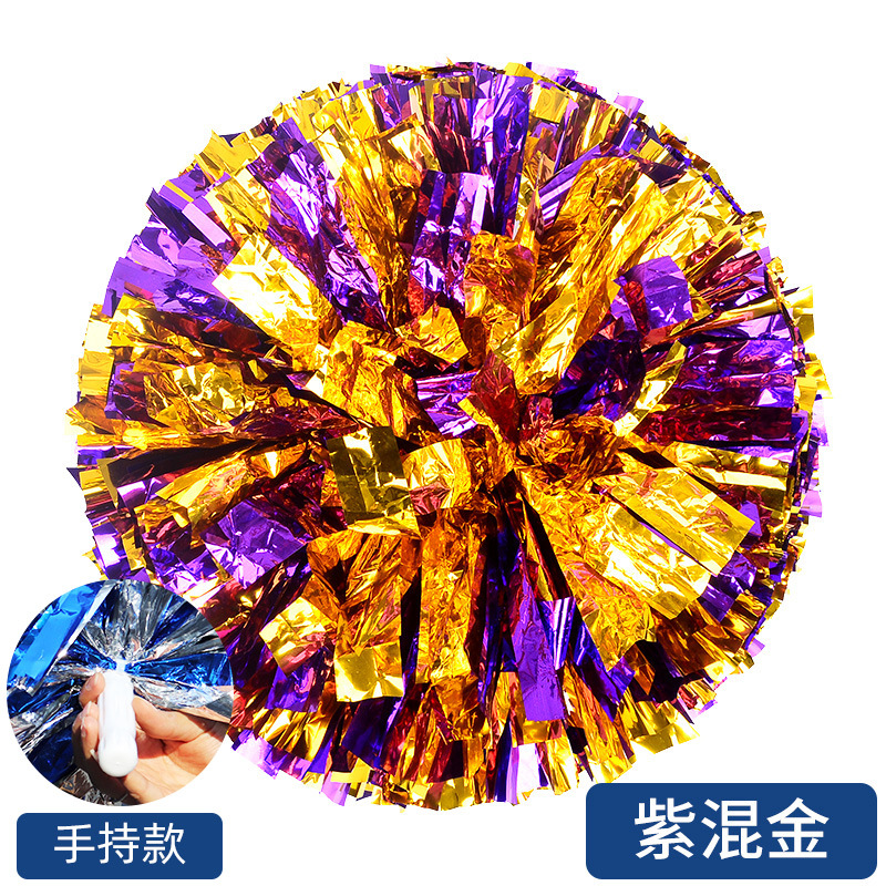 Porristas Bola de flores porristas mano flor mano sacudida flor danza rendimiento mano flor porristas flor bola de color rendimiento