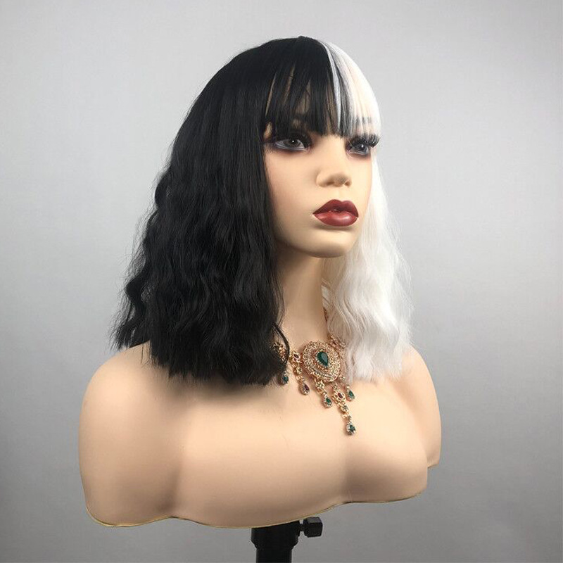 Unisex Fashion Street High Temperature Wire Bangs Long Curly Hair Wigs display picture 2