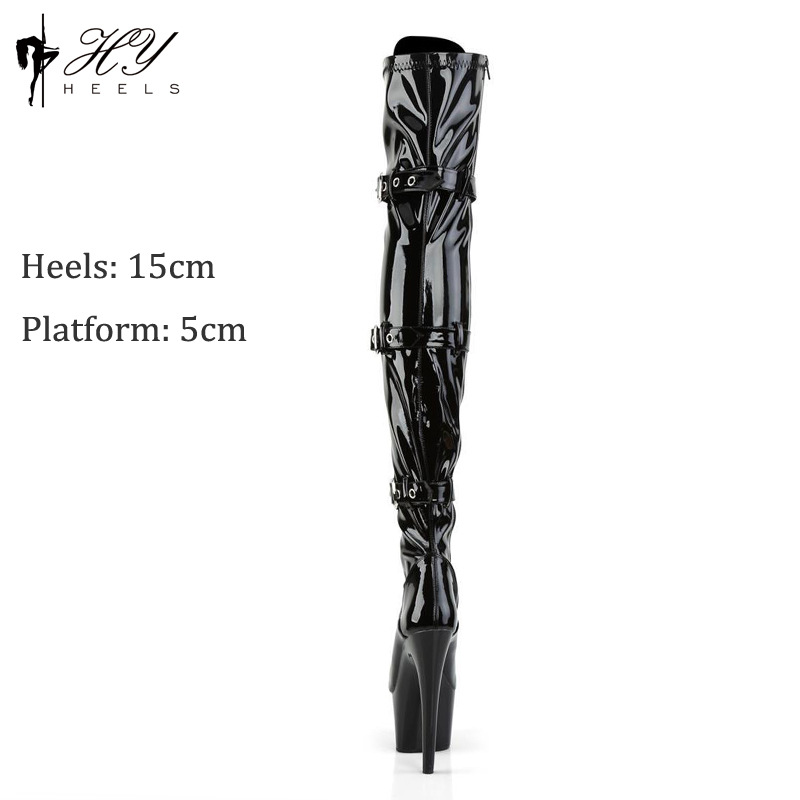 Giày cao gót boot ngắn nữ mũi nhọn gót 15cm da sáng chế — Màu đen, Màu hồng, Không trả lại hoặc trao đổi, Màu trắng