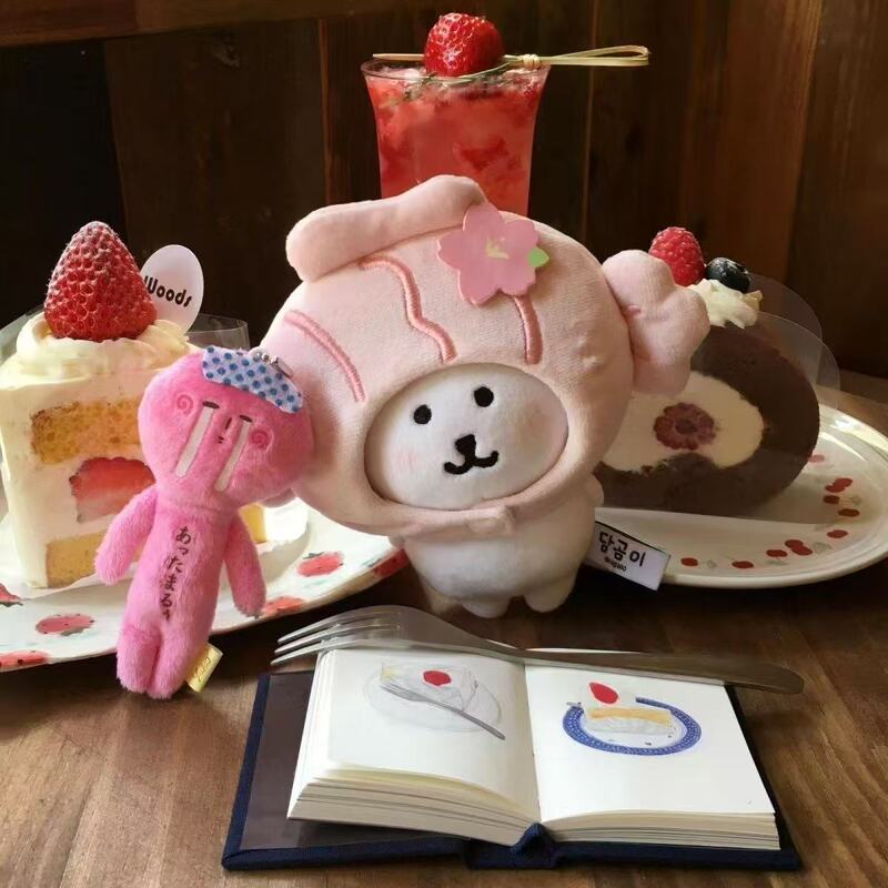 10cmの子供服春のピクニックシリーズ「桜味鯛焼き」綿人形の子供服セット|undefined
