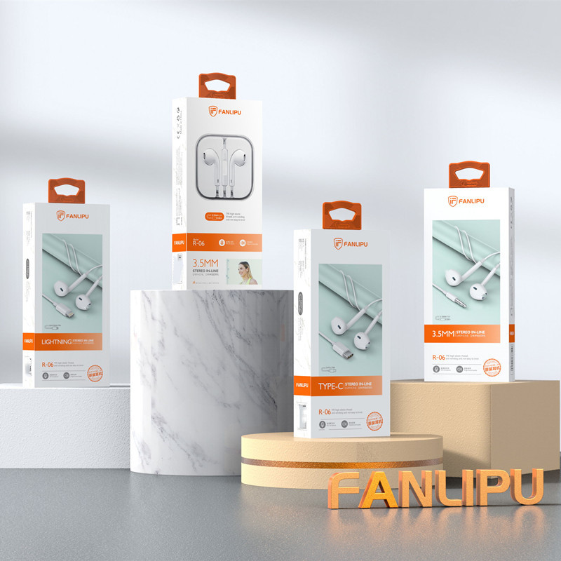 重低音有線耳機平耳式線控耳機適用於華為安卓手機帶麥耳機批發