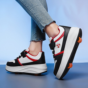 Cross-border four-wheel heloo shoes children heloo shoes roller shoes without lights roller shoes