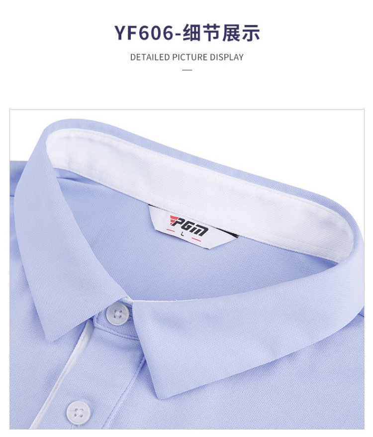 Áo polo golf tay ngắn nam nữ cao cấp tùy chỉnh logo — Yf606-Nam 2 [màu xanh nước biển] vải ngọc trai, Yf602-Nữ 1 [Màu Xanh nước biển] Chất liệu lụa sữa, Yf604-vải hạt nữ 2 [Đỏ], Yf606-Nam 2 [Đỏ] Vải đính cườm chi tiết 20
